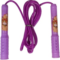 Скакалка ПВХ с пластиковыми ручками 2,8 м. (фиолетовый)  E32632-5
