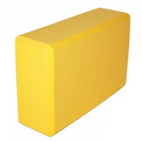 Йога блок полумягкий (желтый) 223х150х76мм., из вспененного ЭВА (A25806) BE100-A